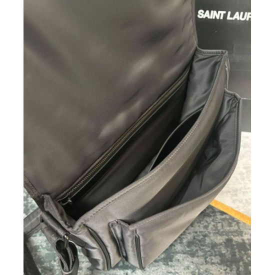 Fake YSL Saint Laurent Niki Messenger In Econyl 757146 Black Replica