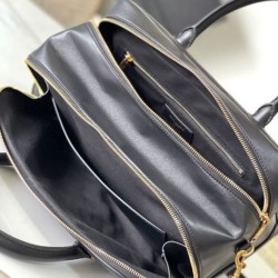 Replica YSL Saint Laurent Lyia Duffle In Quilted Lambskin Black Replica YSL Saint Laurent Lyia Duffle In Quilted Lambskin Black