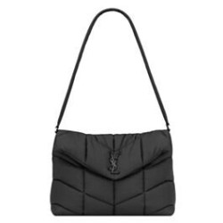 Replica YSL Saint Laurent Puffer Messenger Bag In Econyl Regenerated Nylon Black