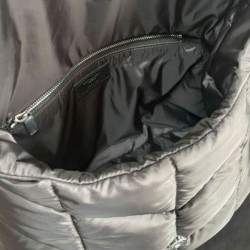 Replica YSL Saint Laurent Puffer Messenger Bag In Econyl Regenerated Nylon Black
