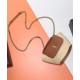 Replica YSL Saint Laurent Mini Manon In Raffia And Aged Vegetable-Tanned Leather Coffee