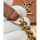 Replica YSL Saint Laurent Mini Manon In Raffia And Aged Vegetable-Tanned Leather Coffee