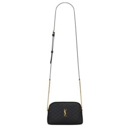 Replica YSL Saint Laurent Gaby Zipped Pouch In Quilted Lambskin Black