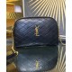 Replica YSL Saint Laurent Gaby Zipped Pouch In Quilted Lambskin Black