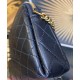 Replica YSL Saint Laurent Gaby Zipped Pouch In Quilted Lambskin Black