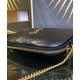 Replica YSL Saint Laurent Gaby Zipped Pouch In Quilted Lambskin Black