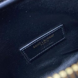 Replica YSL Saint Laurent Gaby Zipped Pouch In Quilted Lambskin Black