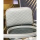 Replica YSL Saint Laurent Gaby Zipped Pouch In Quilted Lambskin Cream
