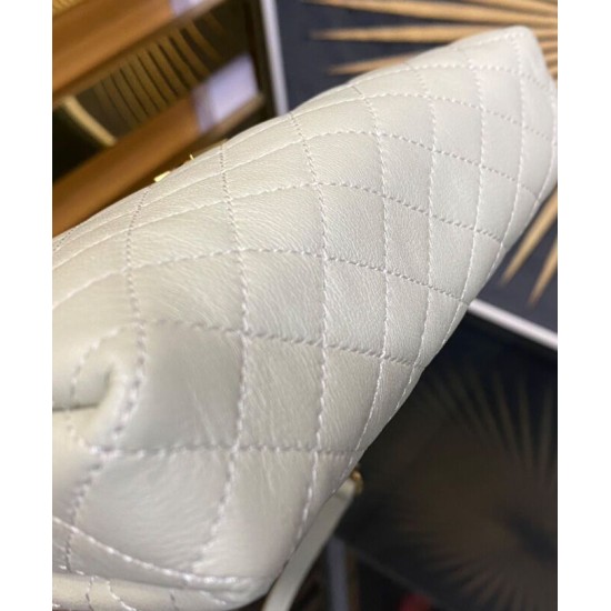 Replica YSL Saint Laurent Gaby Zipped Pouch In Quilted Lambskin Cream