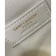 Replica YSL Saint Laurent Gaby Zipped Pouch In Quilted Lambskin Cream