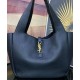 Fake YSL Saint Laurent Bea Tote In Grained Leather Black Replica