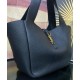 Fake YSL Saint Laurent Bea Tote In Grained Leather Black Replica