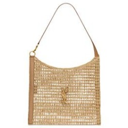 Fake YSL Saint Laurent Oxalis Bag In Raffia Macrame Apricot Replica
