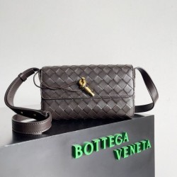 Fake Bottega Veneta Mini Andiamo Cross-Body Bag Fondant Intrecciato Lambskin Replica