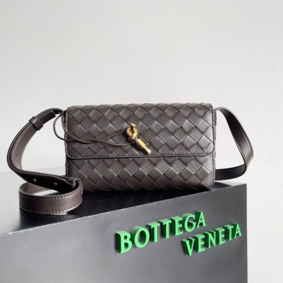 Fake Bottega Veneta Mini Andiamo Cross-Body Bag Fondant Intrecciato Lambskin Replica