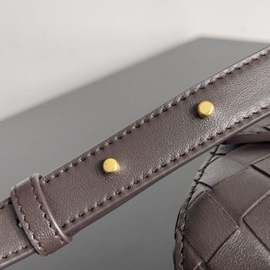 Fake Bottega Veneta Mini Andiamo Cross-Body Bag Fondant Intrecciato Lambskin Replica
