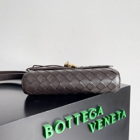 Fake Bottega Veneta Mini Andiamo Cross-Body Bag Fondant Intrecciato Lambskin Replica