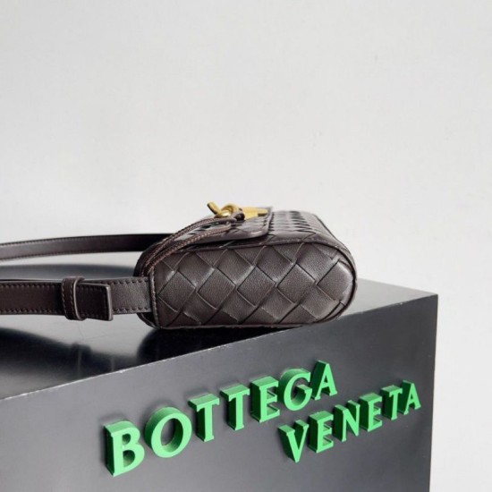 Fake Bottega Veneta Mini Andiamo Cross-Body Bag Fondant Intrecciato Lambskin Replica