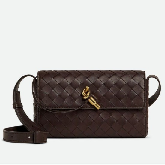 Fake Bottega Veneta Mini Andiamo Cross-Body Bag Fondant Intrecciato Lambskin Replica
