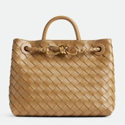 Replica Bottega Veneta Andiamo Small Bag Praline Intrecciato Lambskin