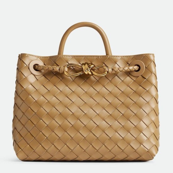 Replica Bottega Veneta Andiamo Small Bag Praline Intrecciato Lambskin