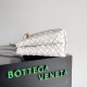 Replica Bottega Veneta Small Andiamo Bag White Intrecciato Lambskin