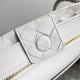Replica Bottega Veneta Small Andiamo Bag White Intrecciato Lambskin