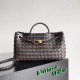 Replica Bottega Veneta Andiamo Small East/West Bag Fondant Intrecciato Lambskin