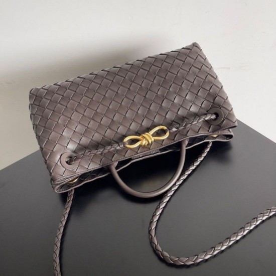 Replica Bottega Veneta Andiamo Small East/West Bag Fondant Intrecciato Lambskin