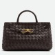 Replica Bottega Veneta Andiamo Small East/West Bag Fondant Intrecciato Lambskin