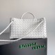 Fake Bottega Veneta Andiamo Small East/West Bag White Intrecciato Lambskin Replica Fake Bottega Veneta Andiamo Small East/West Bag White Intrecciato Lambskin Replica