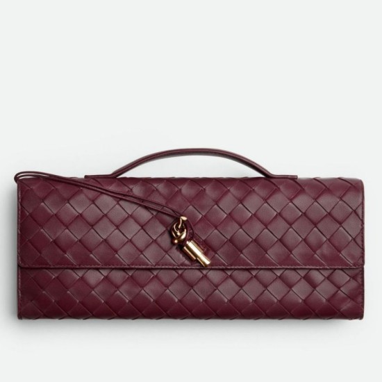Replica Bottega Veneta Andiamo Clutch with Handle Barolo Intrecciato Lambskin Replica Bottega Veneta Andiamo Clutch with Handle Barolo Intrecciato Lambskin