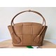 Fake Bottega Veneta Arco Medium Bag Caramel Grained  Replica