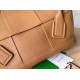 Fake Bottega Veneta Arco Medium Bag Caramel Grained  Replica