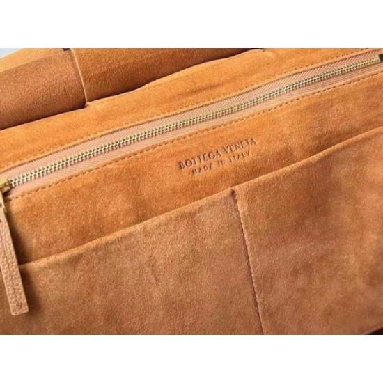 Fake Bottega Veneta Arco Medium Bag Caramel Grained  Replica
