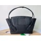 Replica Bottega Veneta Arco Medium Bag Black Grained 