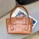 Replica Bottega Veneta Arco Medium Bag Caramel Intrecciato Calfskin
