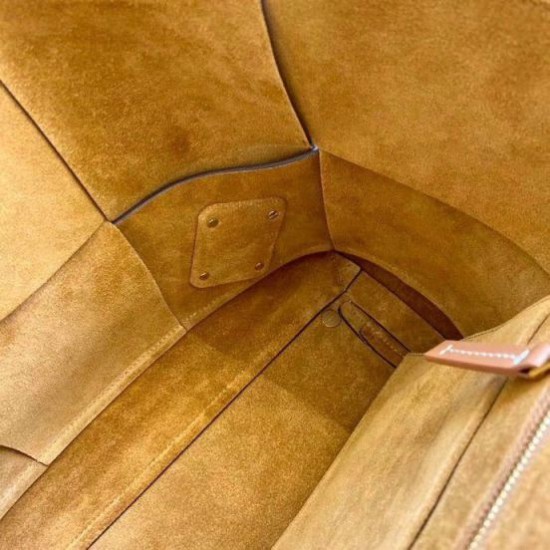 Replica Bottega Veneta Arco Medium Bag Caramel Intrecciato Calfskin