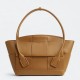 Replica Bottega Veneta Arco Medium Bag Caramel Intrecciato Calfskin