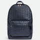 Fake Bottega Veneta Medium Backpack Dark Blue Intrecciato Calfskin Replica