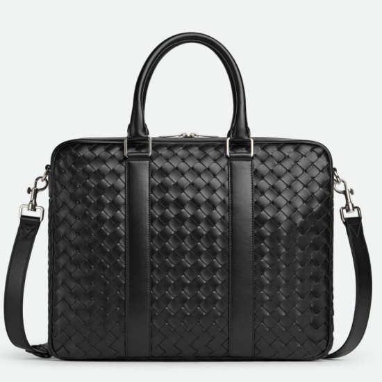 Fake Bottega Veneta Large Briefcase Black Intrecciato Calfskin Replica Replica Bottega Veneta Large Briefcase Black Intrecciato Calfskin
