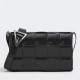 Replica Bottega Veneta Cassett Bag Black Wrinkled Calfskin