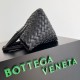 Replica Bottega Veneta Mini Cabat Bag Black Intrecciato Lambskin