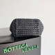 Replica Bottega Veneta Mini Cabat Bag Black Intrecciato Lambskin