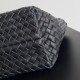 Replica Bottega Veneta Mini Cabat Bag Black Intrecciato Lambskin