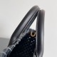 Replica Bottega Veneta Mini Cabat Bag Black Intrecciato Lambskin