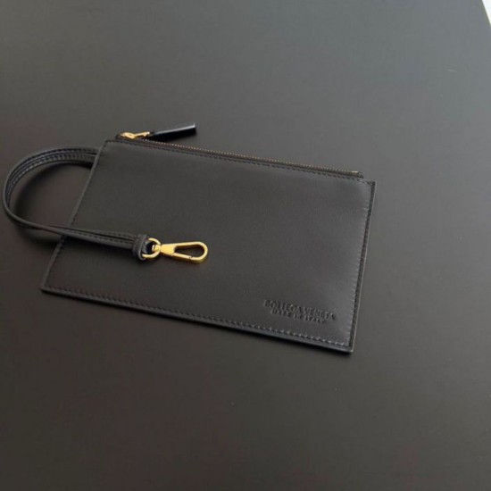 Replica Bottega Veneta Mini Cabat Bag Black Intrecciato Lambskin