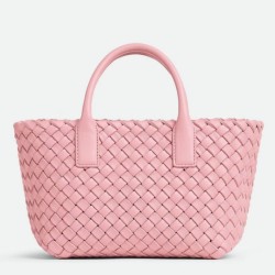 Fake Bottega Veneta Mini Cabat Bag Ribbon Intrecciato Lambskin Replica
