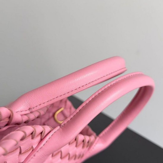Fake Bottega Veneta Mini Cabat Bag Ribbon Intrecciato Lambskin Replica