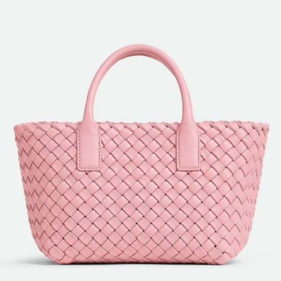 Fake Bottega Veneta Mini Cabat Bag Ribbon Intrecciato Lambskin Replica